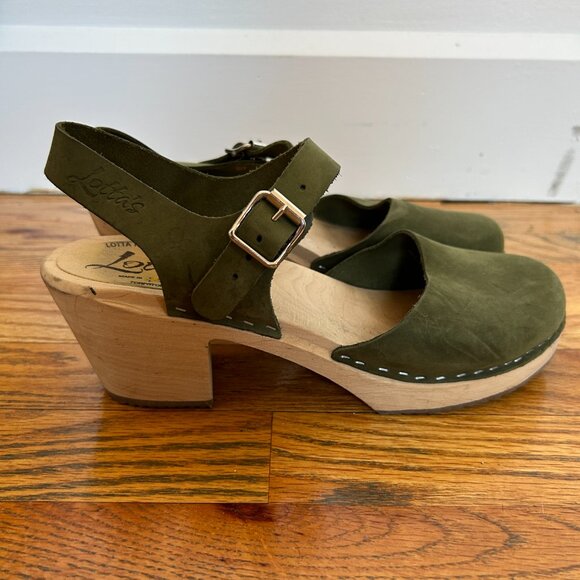 Lotta from Stockholm Clogs in Olive - Picture 6 of 7